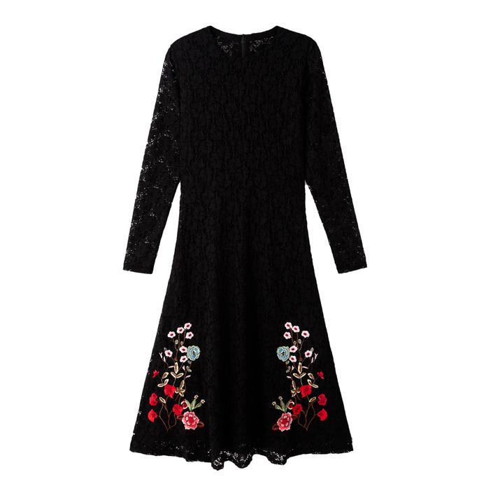 Desigual Women's Dress Black 180041 - black XS