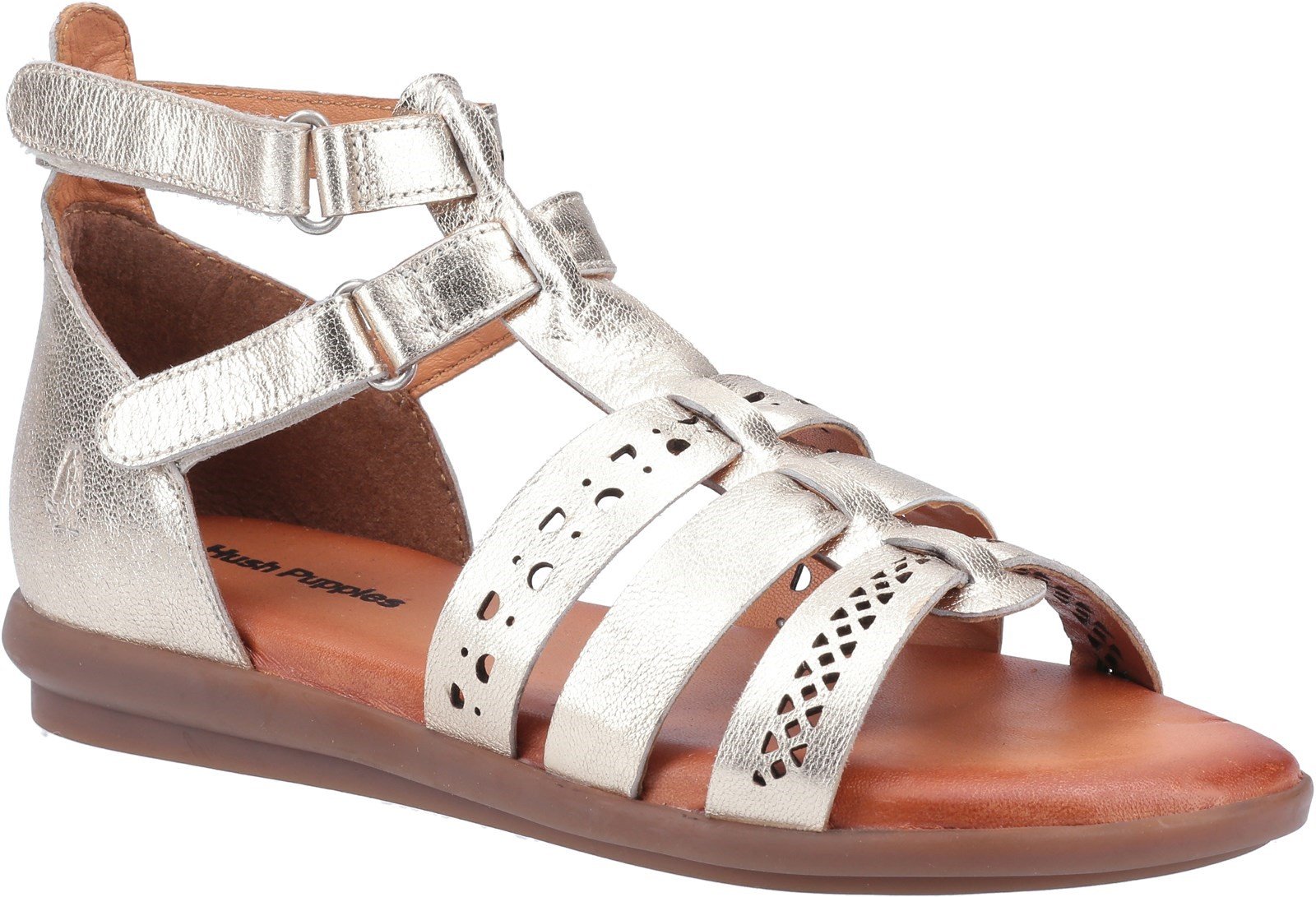 Hush Puppies Women's Nicola Sandal Various Colours 31963 - Gold 3