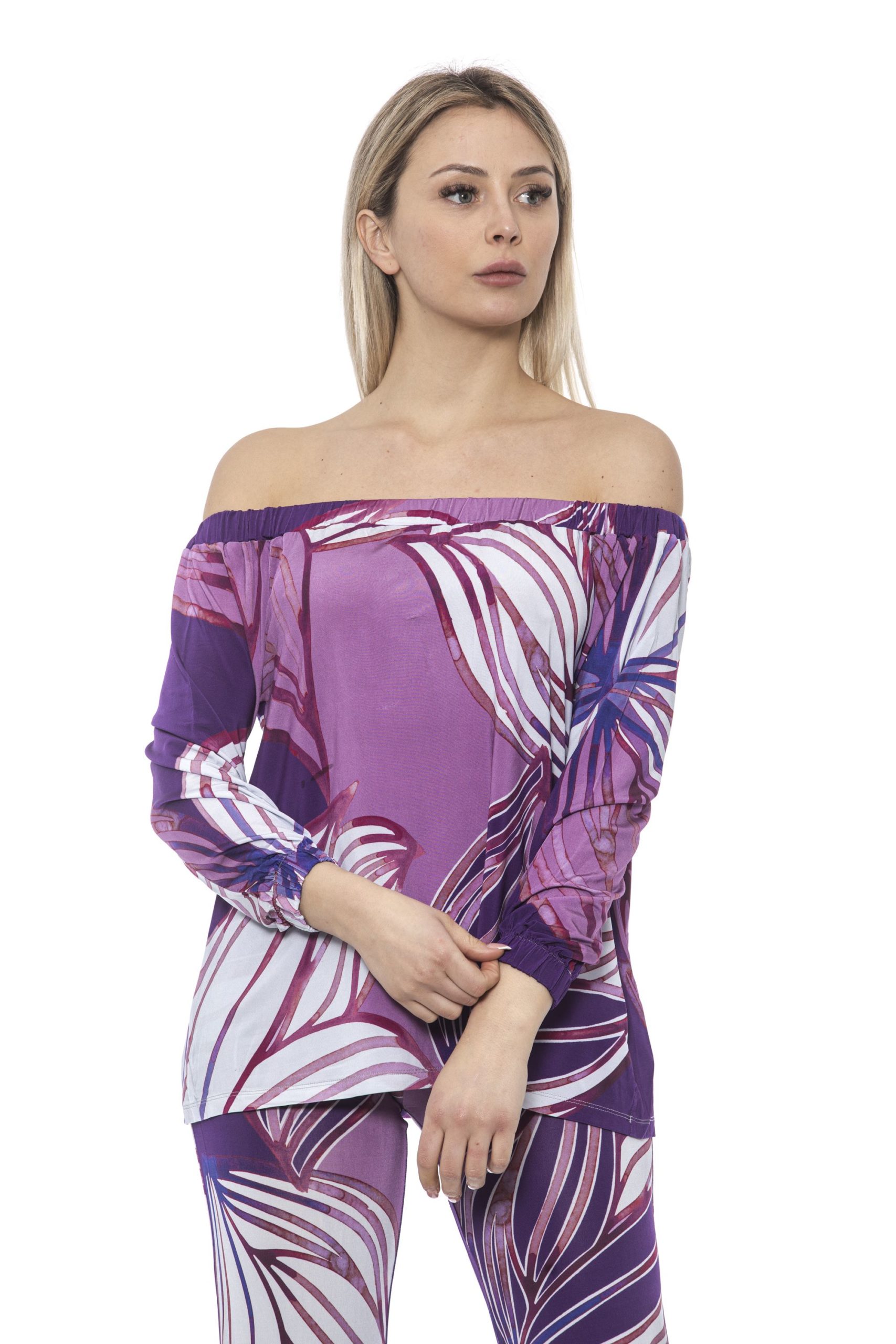 Alpha Studio Women's Begonia Sweater Violet AL1374987 - IT40 | XS