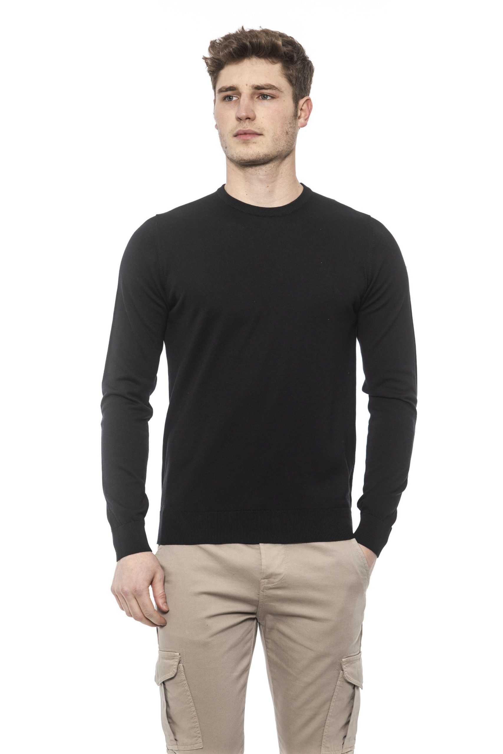 Alpha Studio Men's Nero Sweater Black AL1374575 - IT50 | L