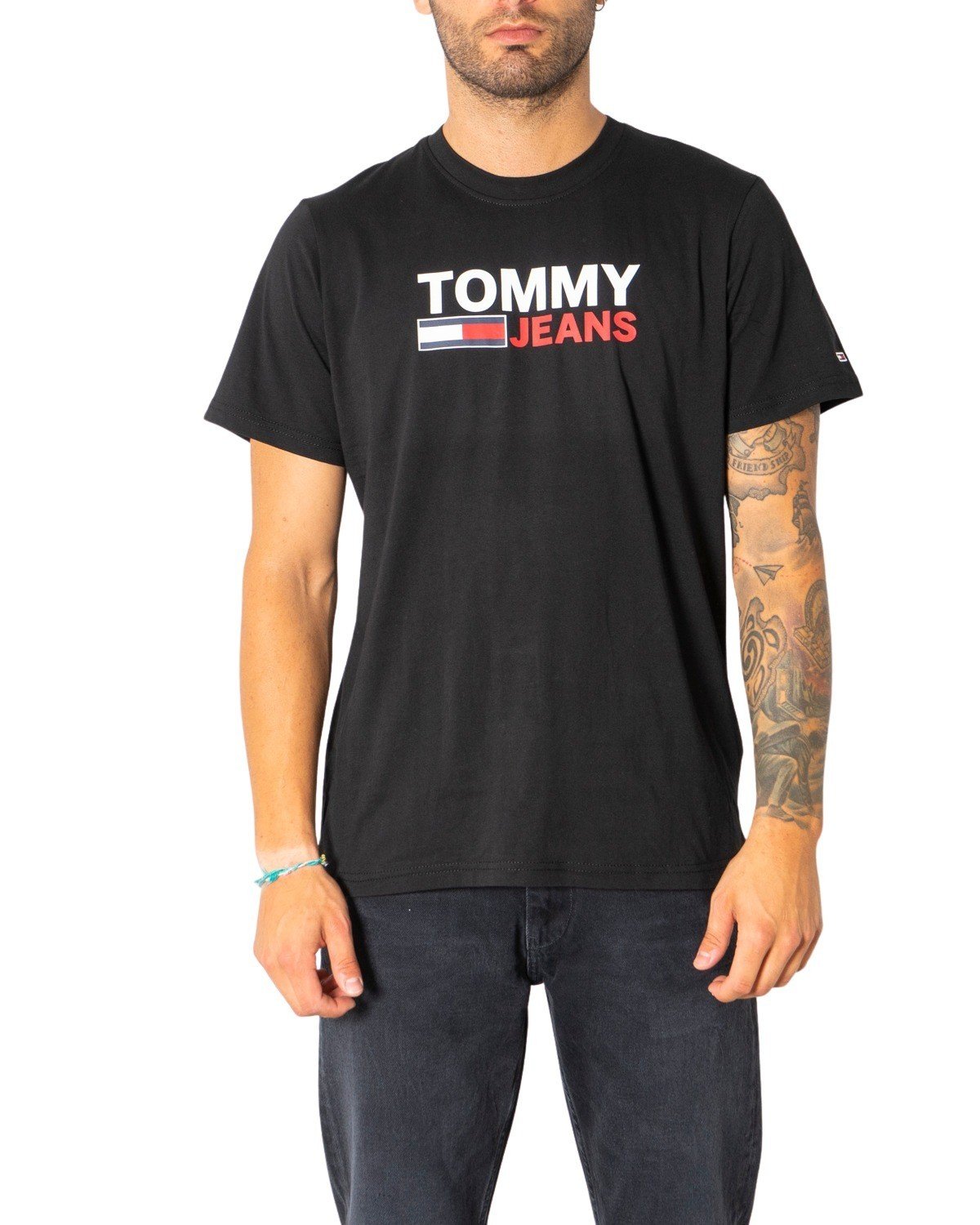 Tommy Hilfiger Jeans Men's T-Shirt Various Colours 304989 - black L