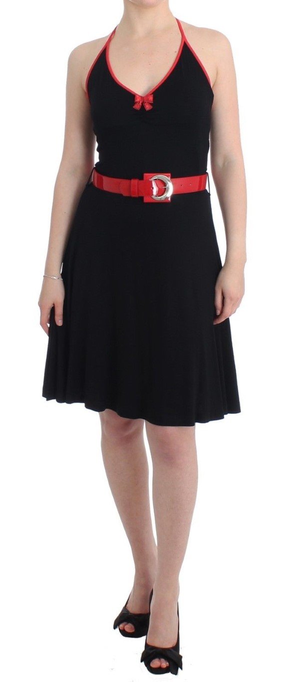 Roccobarocco Women's belted palladio Dress Black SIG11589 - IT46|XL