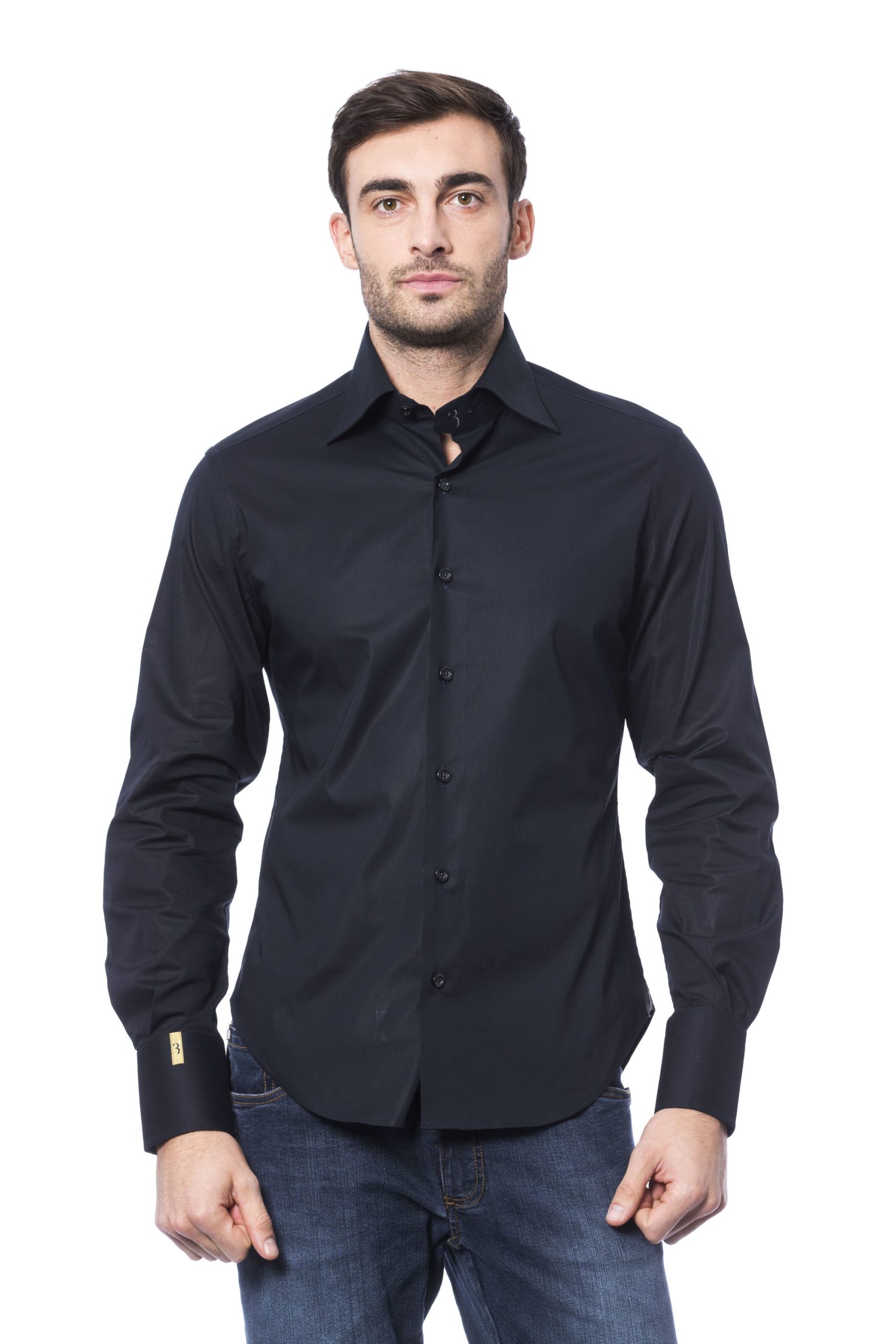 Billionaire Italian Couture Men's Scuro Dark Shirt Blue BI1394815 - IT46 | S