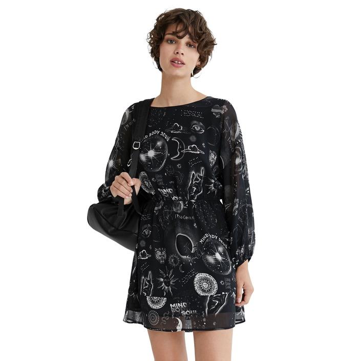 Desigual Women's Dress Black 319858 - black S