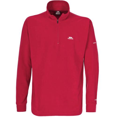 Trespass Unisex 1/4 Zip Fleece Various Colours Masonville - Red S