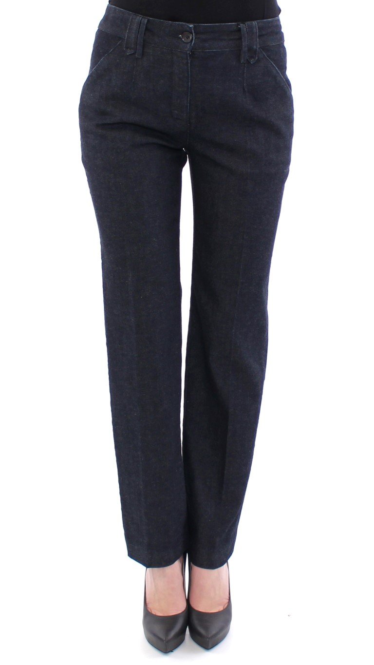 Dolce & Gabbana Women's Cotton Regular Fit Trouser Blue NOC10549 - IT40|S
