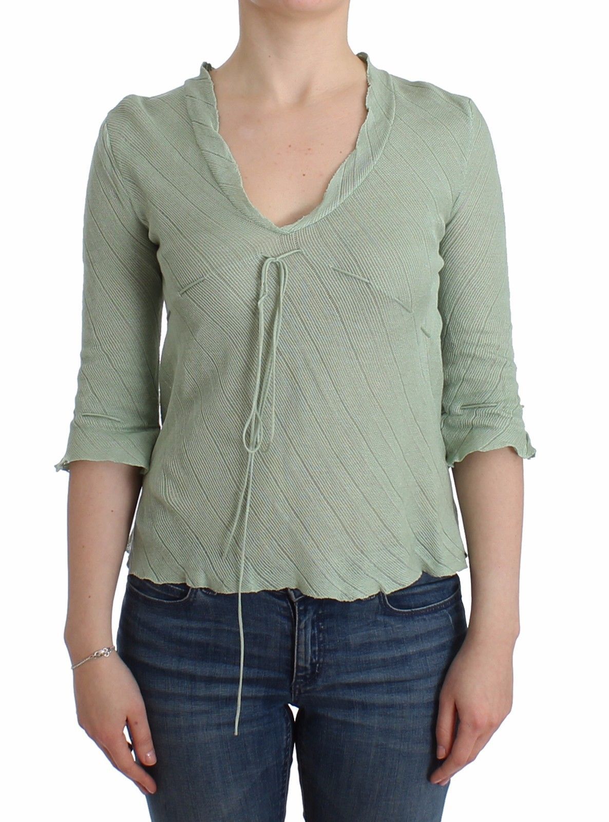 Ermanno Scervino Women's Knit Sweater Green SIG12013 - IT44 | M