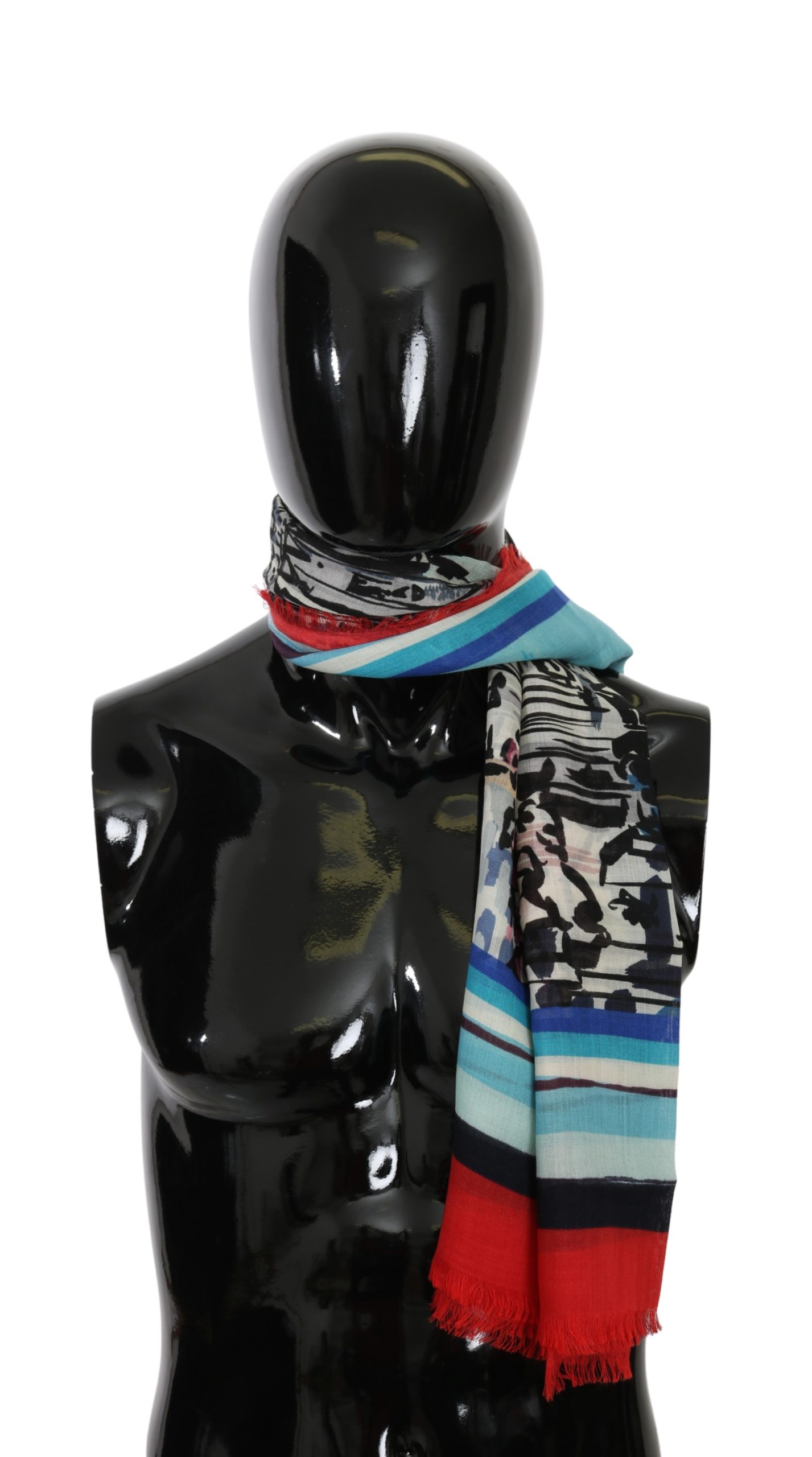 Dolce & Gabbana Men's Cashmere Duomo di Milano Wrap Scarf Multicolor MS5566