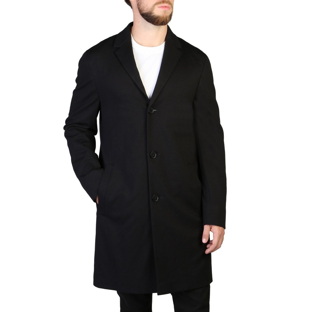 Calvin Klein Men's Coat Black 349284 - black 46