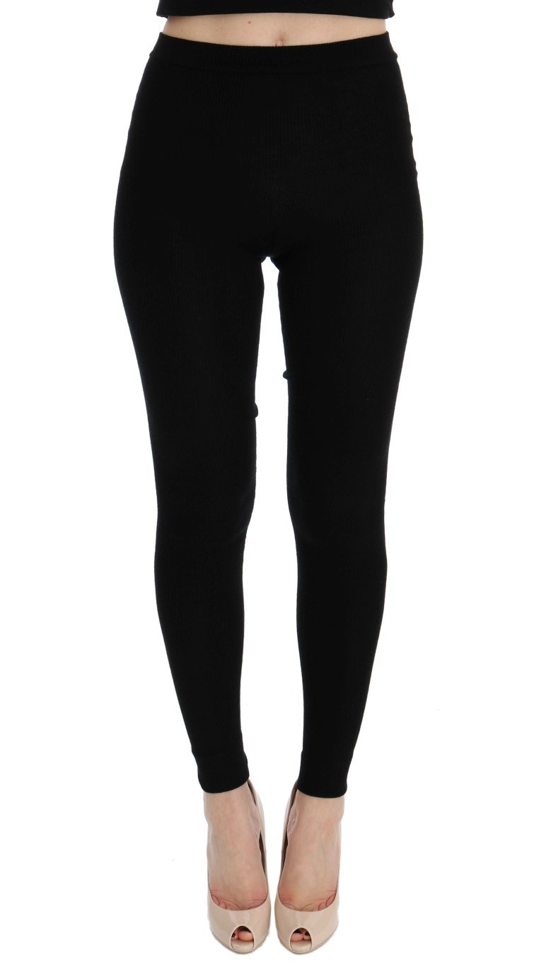 Dolce & Gabbana Women's Tights Black LOD10009 - IT36|XXS