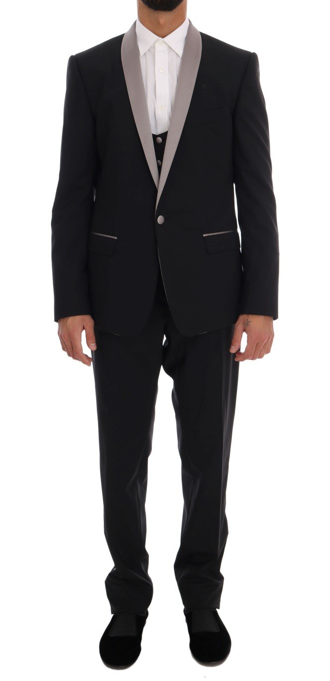 Dolce & Gabbana Men's 3 Piece MARTINI Slim Suit Beige KOS1049 - IT50 | L