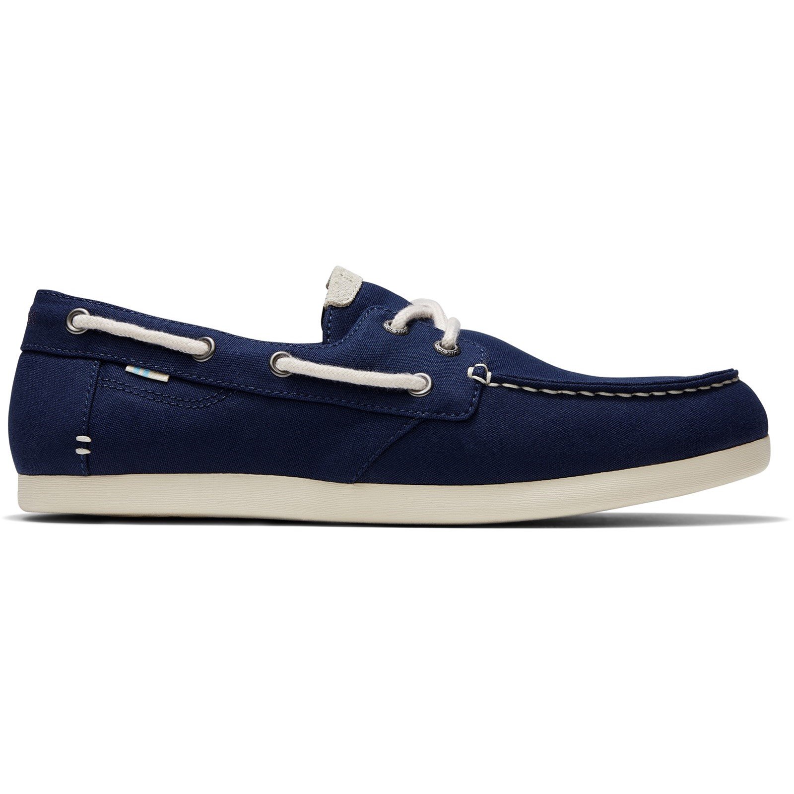 TOMS Men's Claremont Tan Canvas Boat Shoe Various Colours 32556 - Navy 7