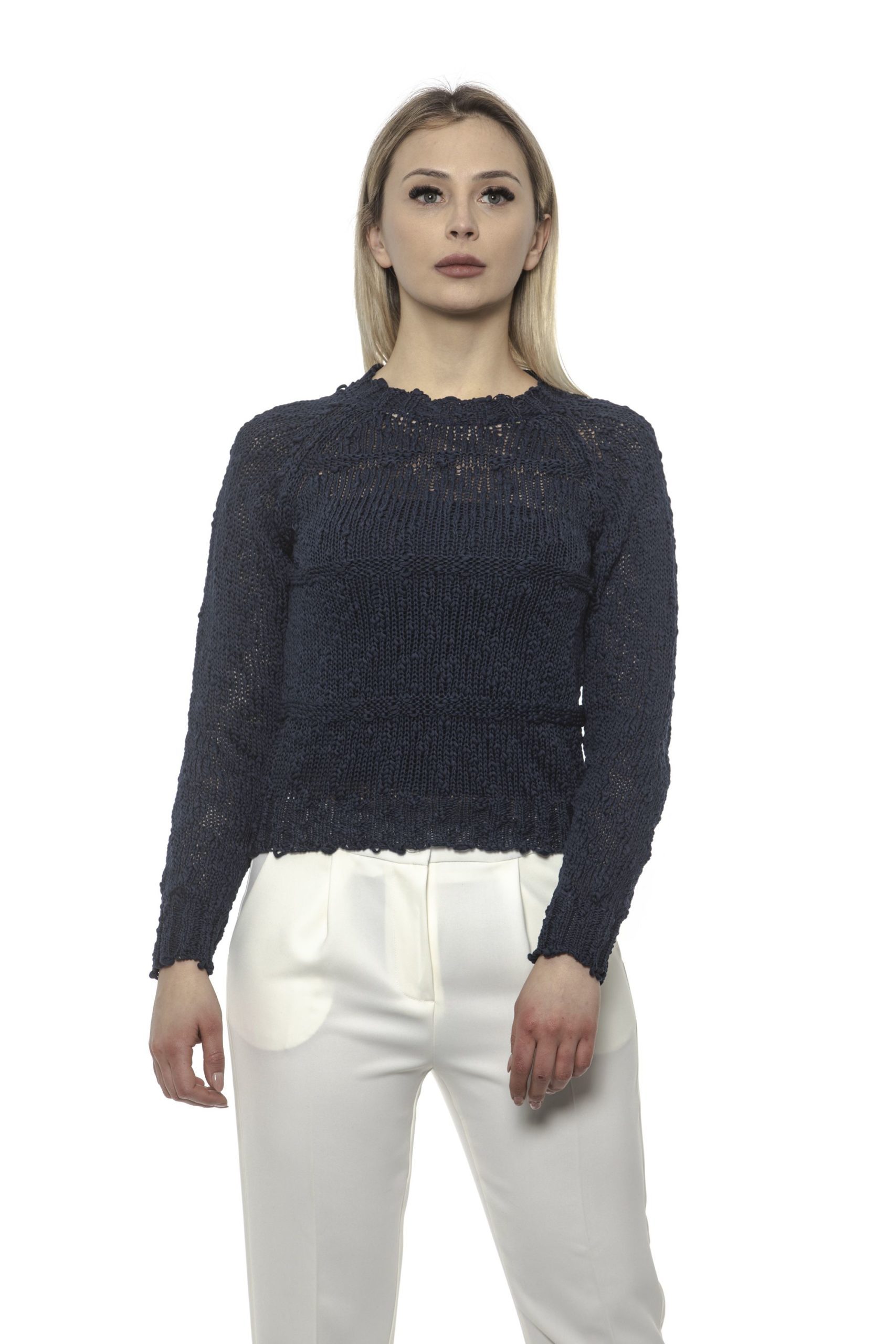 Alpha Studio Women's Notte Sweater Blue AL1375138 - IT40 | XS