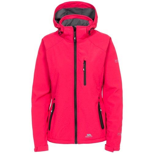 Trespass Women's Softshell Jacket Various Colours Bela II - Raspberry S