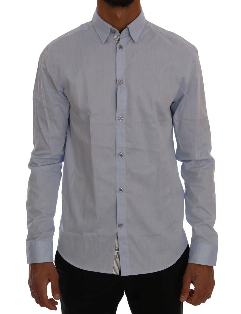 Frankie Morello Men's Regular Fit Shirt Blue TSH1397 - S