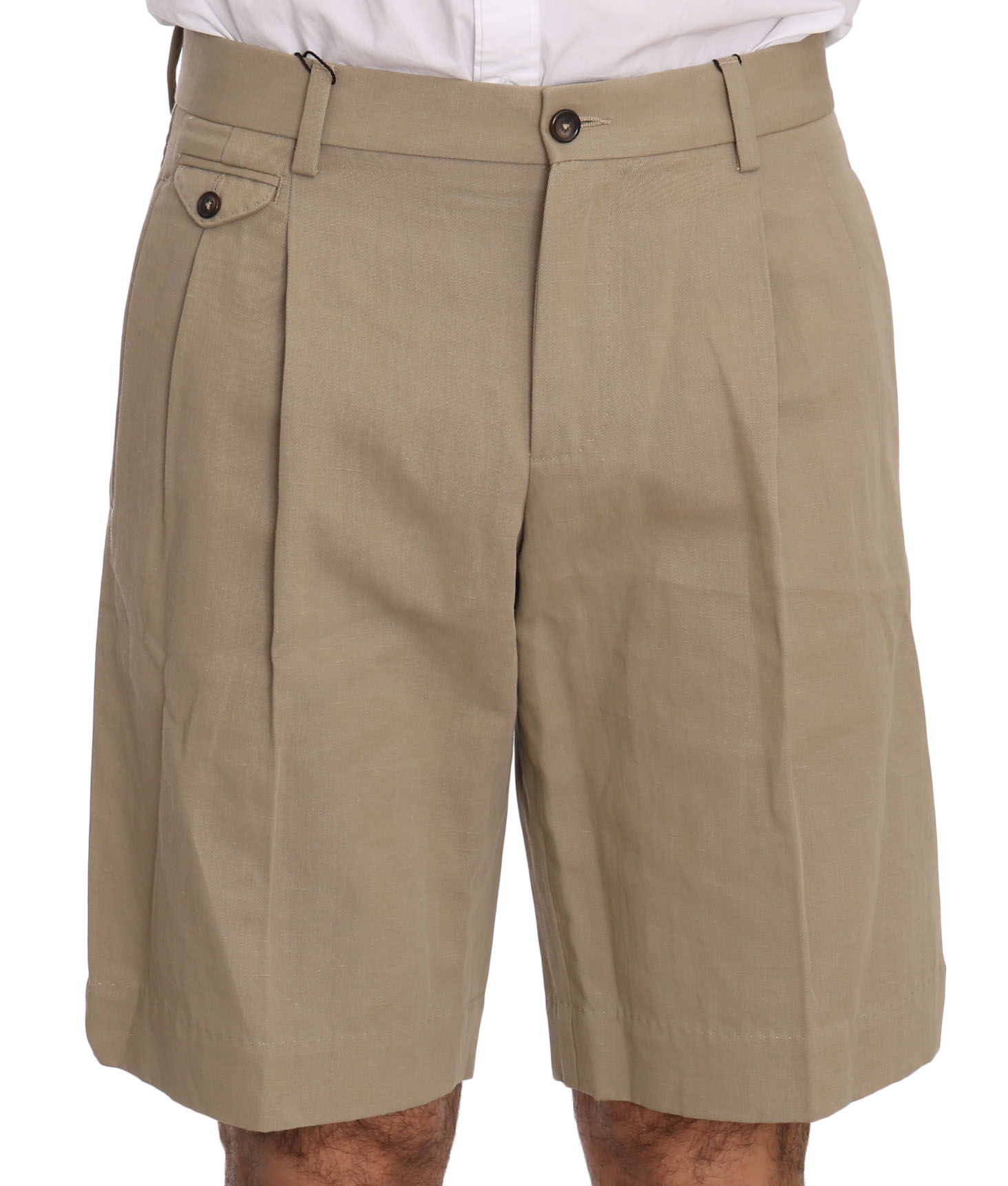 Dolce & Gabbana Men's Royal Bee Shorts Beige PAN70334 PAN70334 - IT44 | S