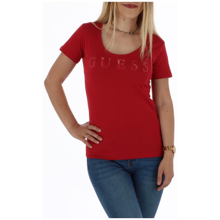 Guess Women's T-Shirt Red 301059 - red XL