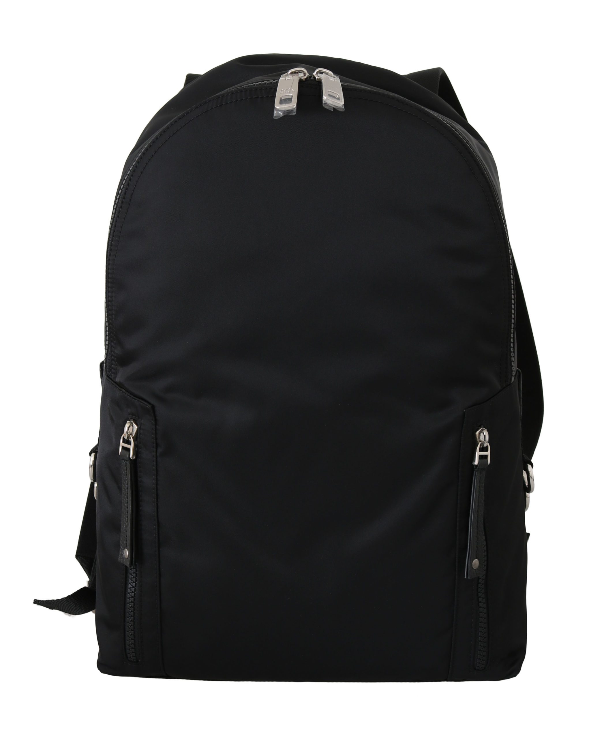 Dolce & Gabbana Men's Nylon Leather Casual School Backpack Black VA8828