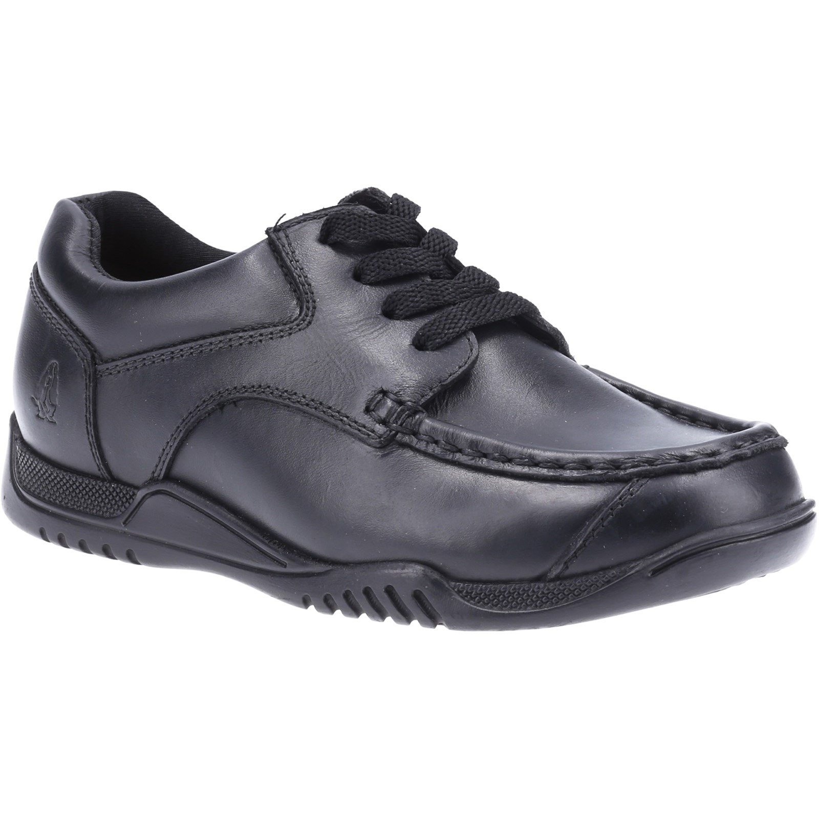 Hush Puppies Kid's Hudson Junior School Shoe Black 32582 - Black 13