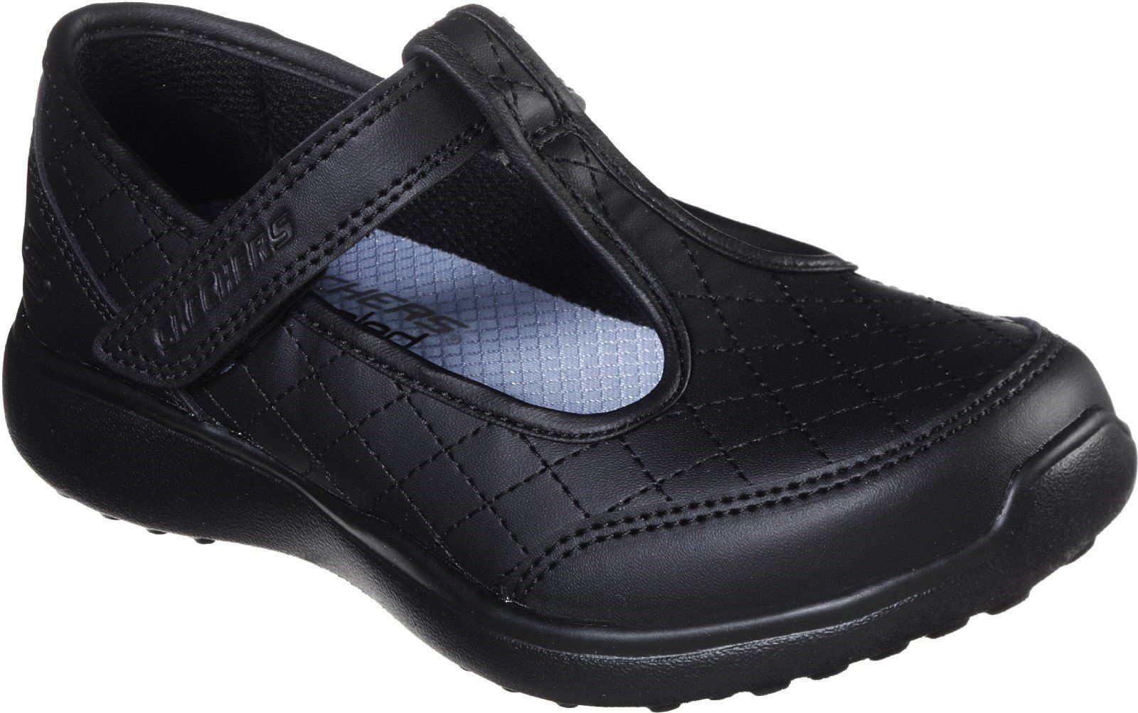 Skechers Kid's Microstrides School Trendz Trainer Black 30901 - Black/Black 9.5