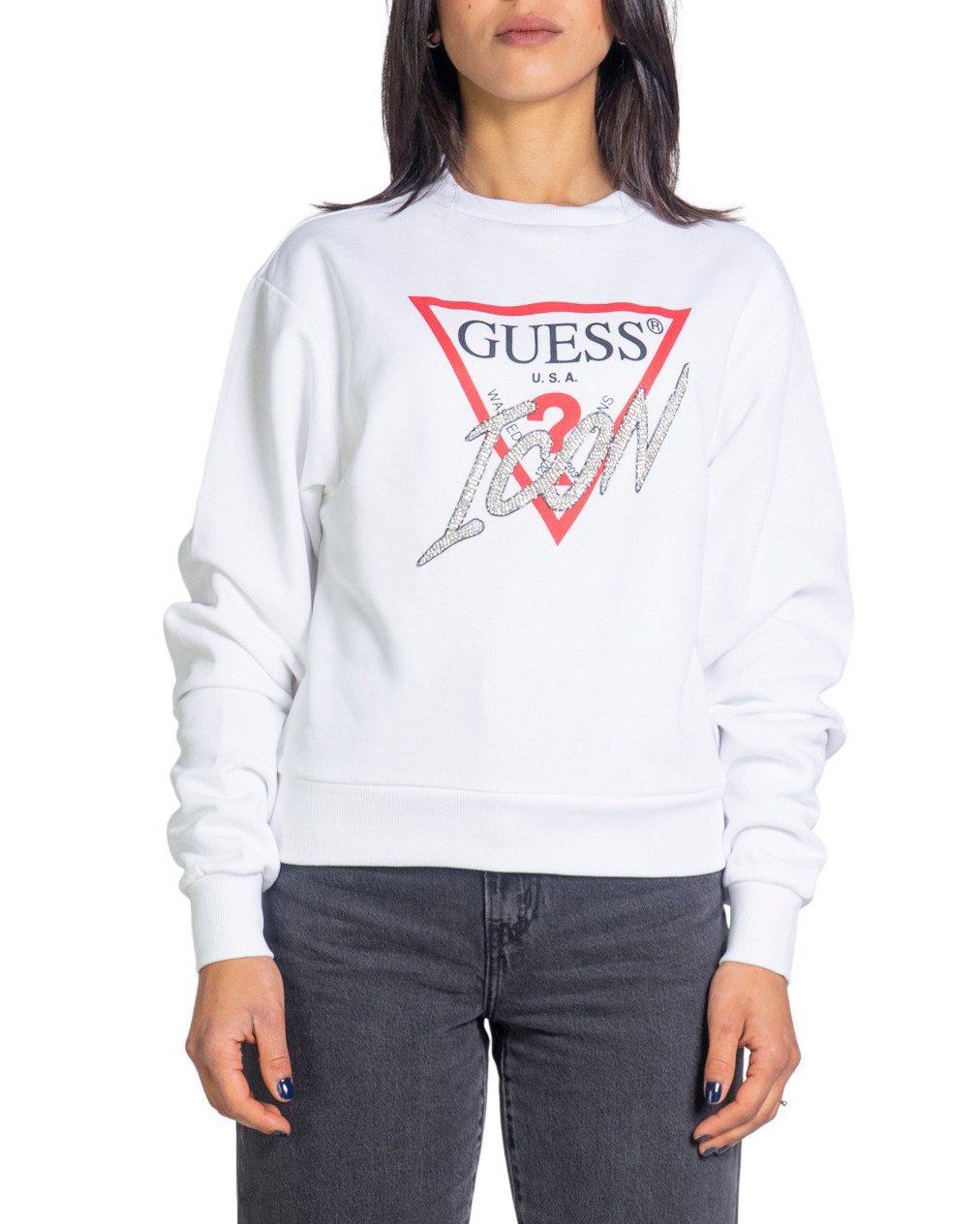 Guess Women's Sweatshirt Various Colours 218980 - white S