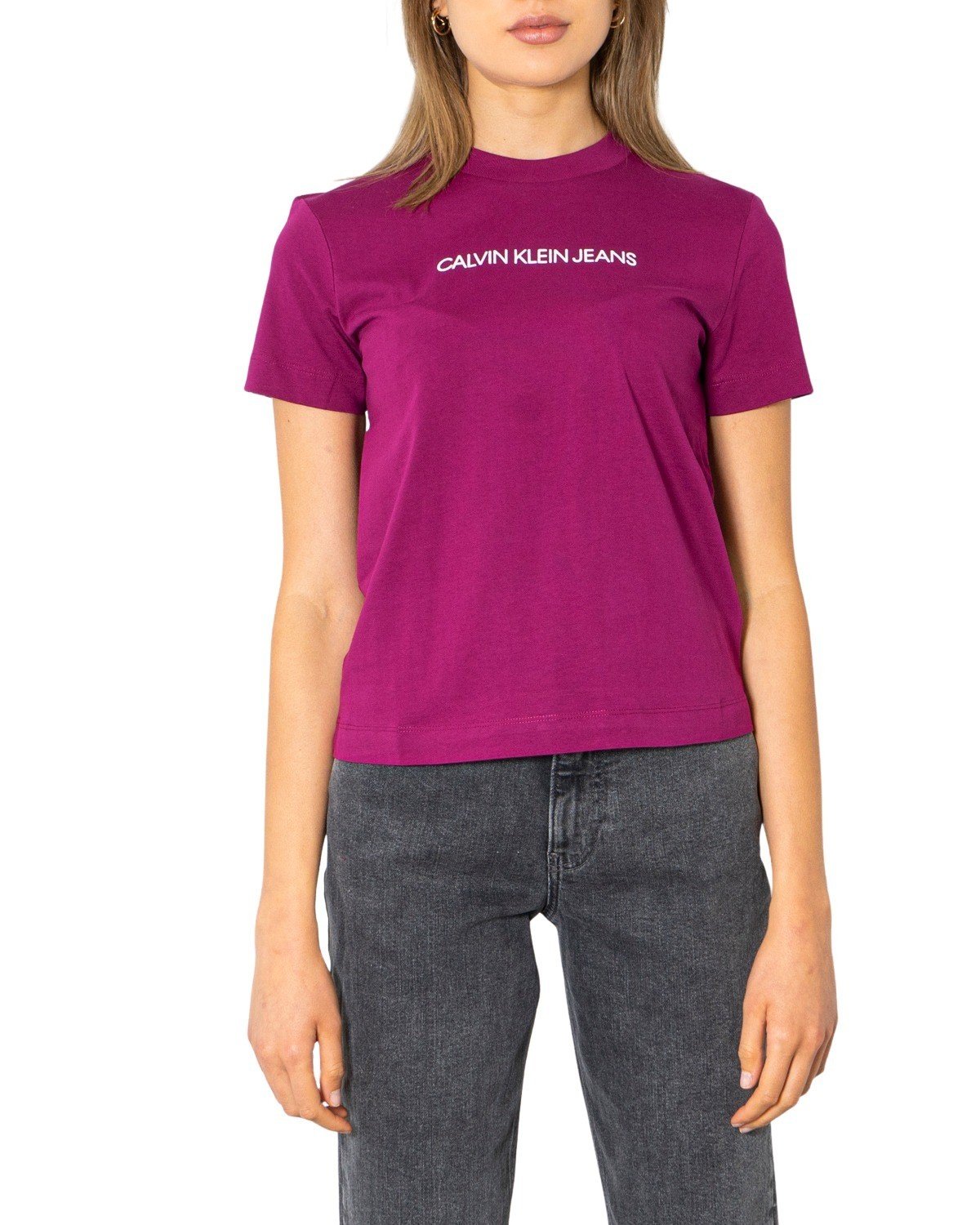 Calvin Klein Jeans Women T-Shirt Various Colours 299673 - purple XS