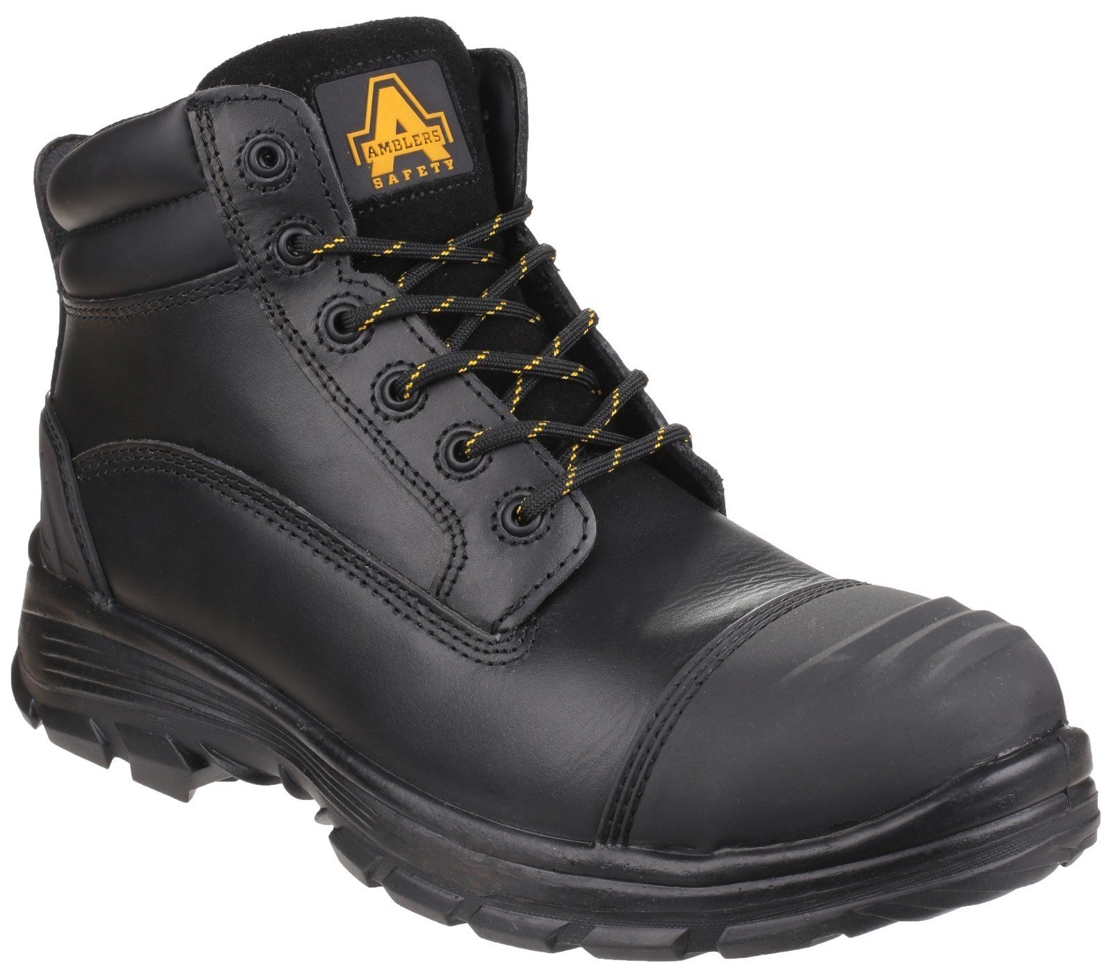 Amblers Unisex Safety QUANTOK S3 RUBBER Boot Black 24865 - Black 6