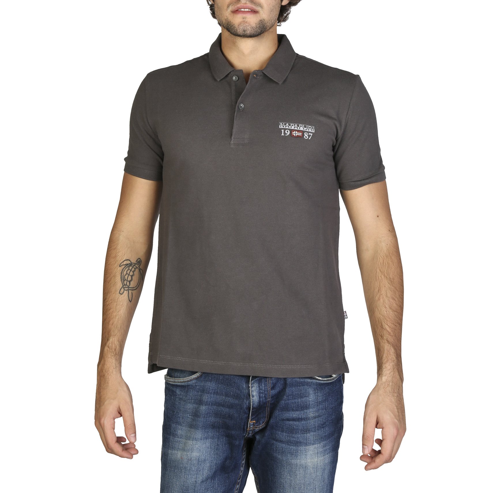Napapijri Men's Polo Shirt Various Colours N0YILY - grey M