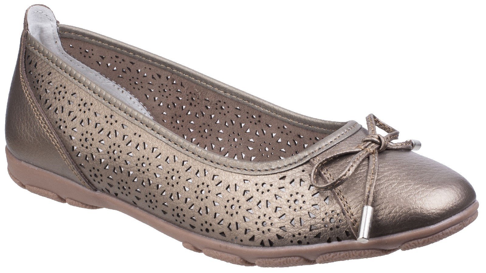 Fleet & Foster Women's Lagune Flats Various Colours 26305-43899 - Gold 3
