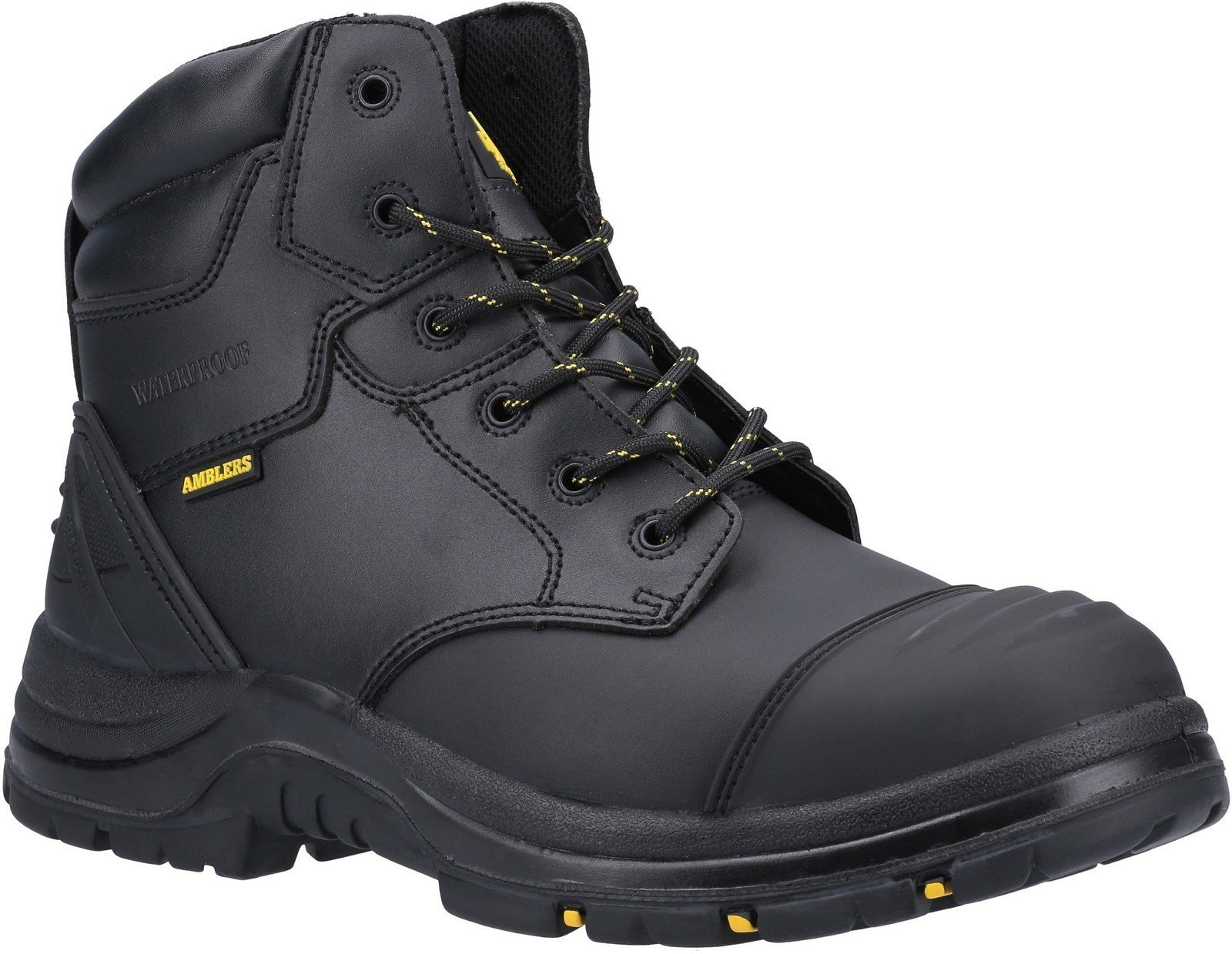 Amblers Unisex Safety Winsford Lace Up Waterproof Boot Black 29734 - Black 4