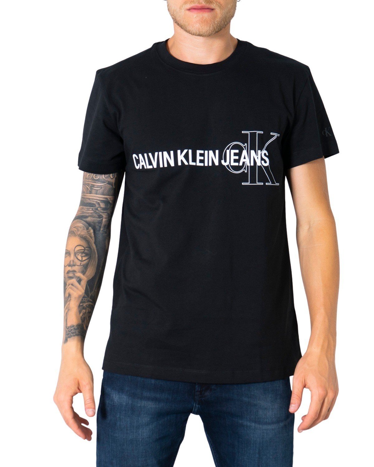 Calvin Klein Jeans Men's T-Shirt Various Colours 305644 - black-2 XS