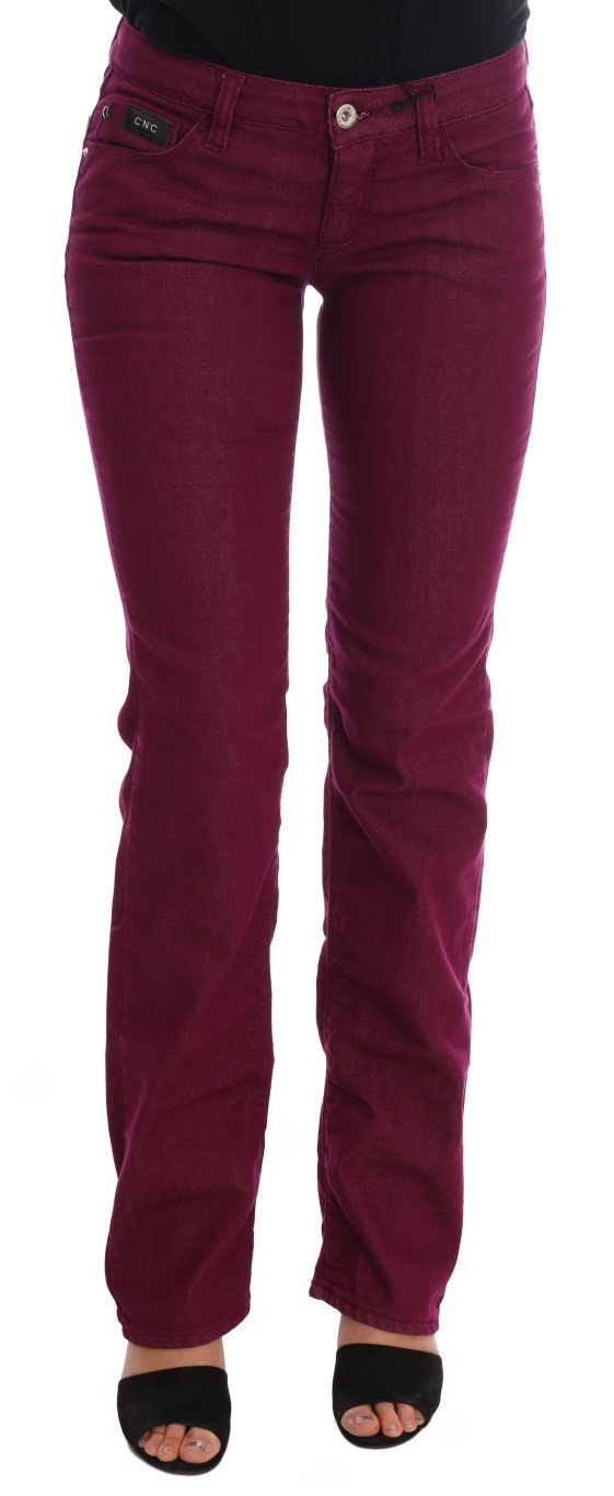 Costume National Women's Wash Cotton Stretch Denim Jeans Red SIG30126 - W26