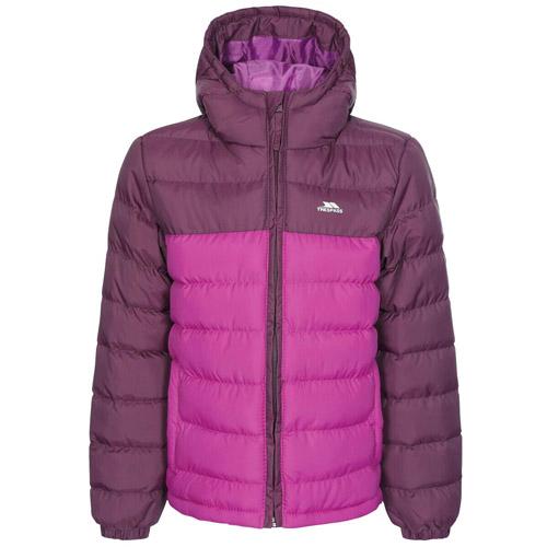 Trespass Kid's Padded School Jacket Various Colours Oskar Jkt - Purple Orchid 3-4