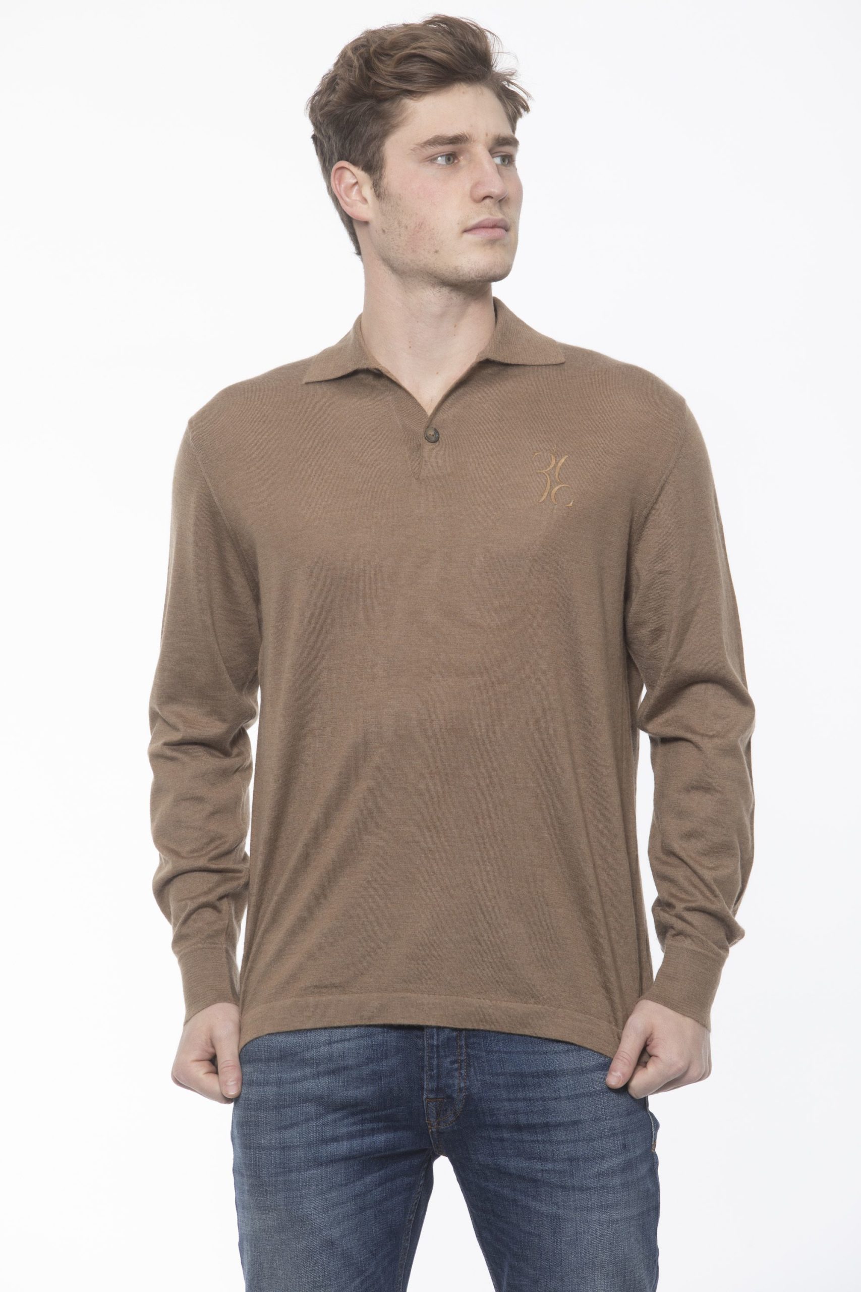 Billionaire Italian Couture Men's Tabacco Polo Shirt Beige BI1313445 - XL