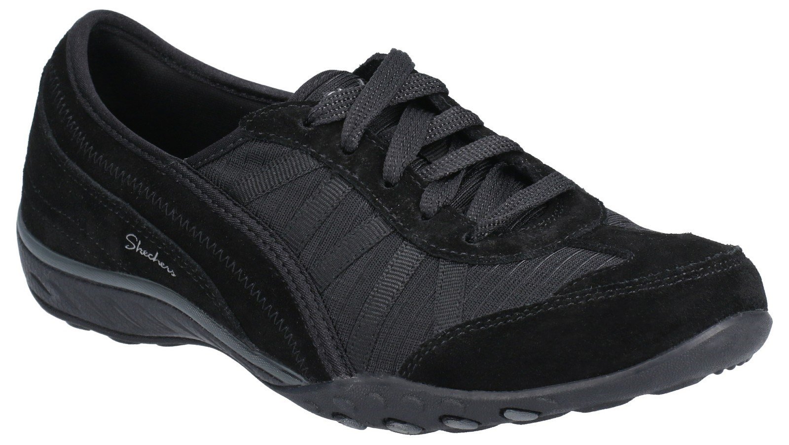 Skechers Women's Breathe-Easy-Weekend Mesh Trainers Various Colours 29534 - Black 3