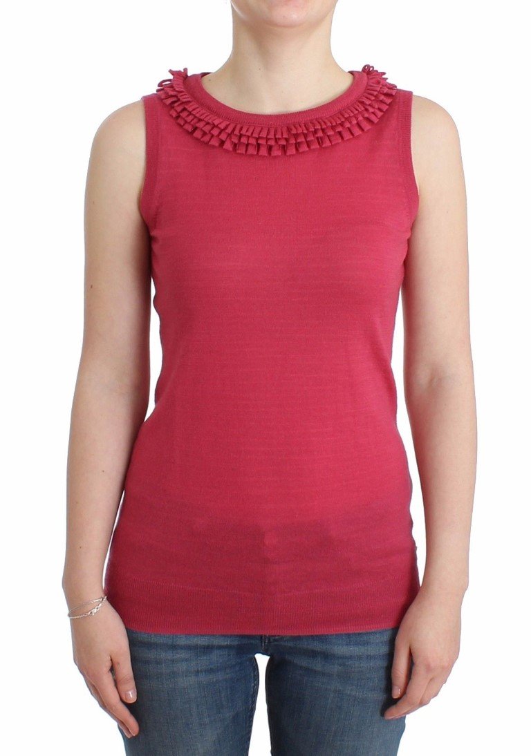 John Galliano Women's Wool Top Pink SIG11964 - S