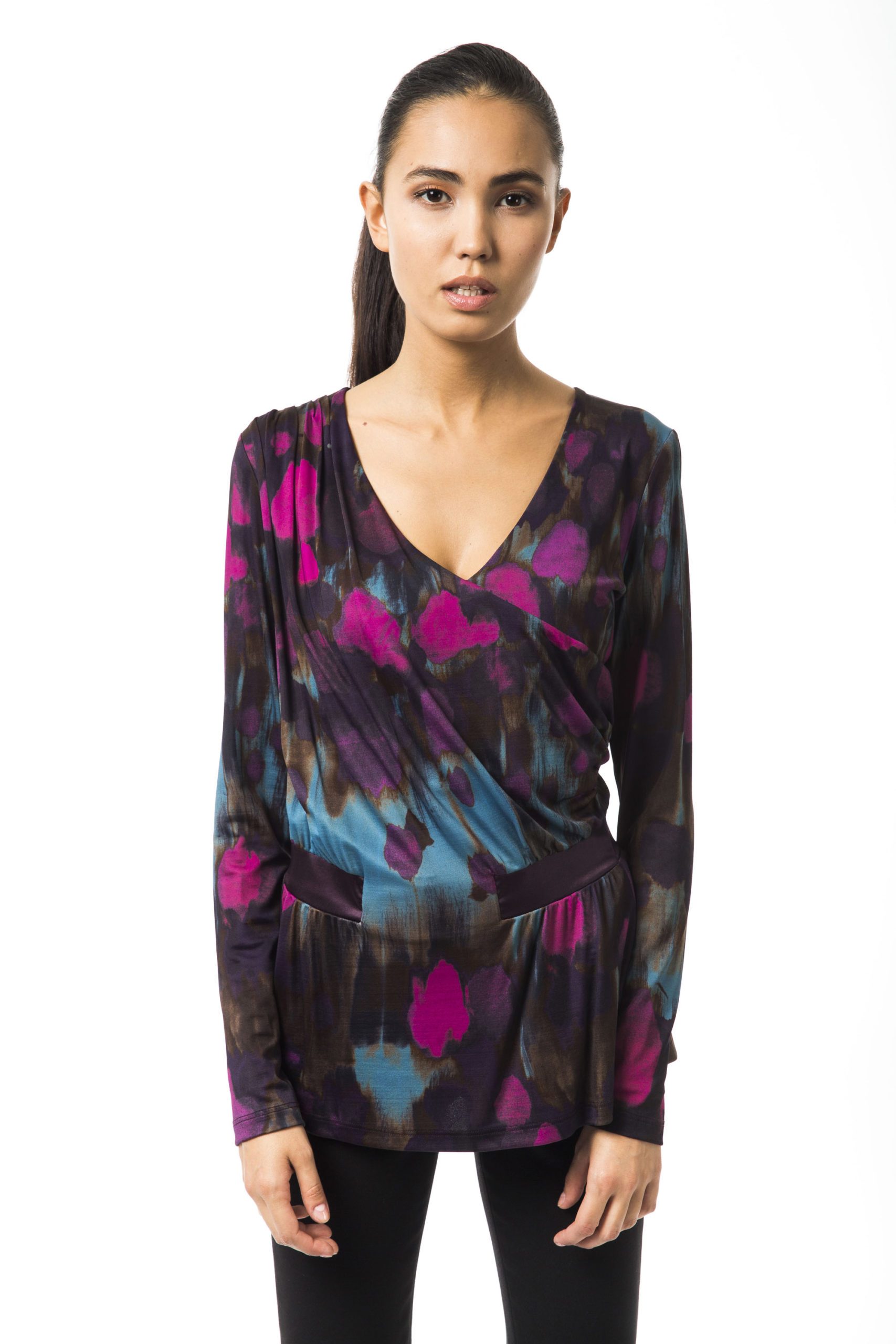 BYBLOS Women's Verdemuffa T-Shirt Multicolor BY1234684 - IT42 | S