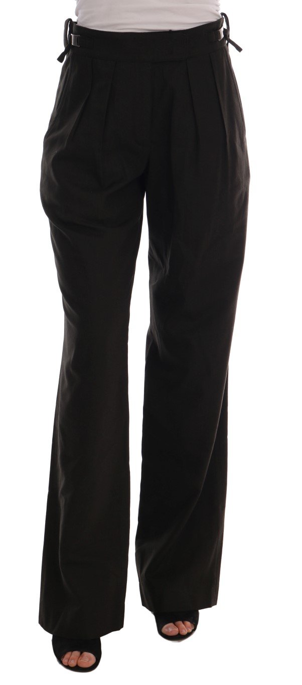 Ermanno Scervino Women's Flared Trouser Brown BYX1168 - IT42|M