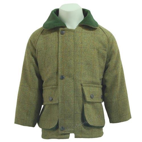 Game Technical Apparel Kid's Jacket Green Tweed - 2 to 3 Years