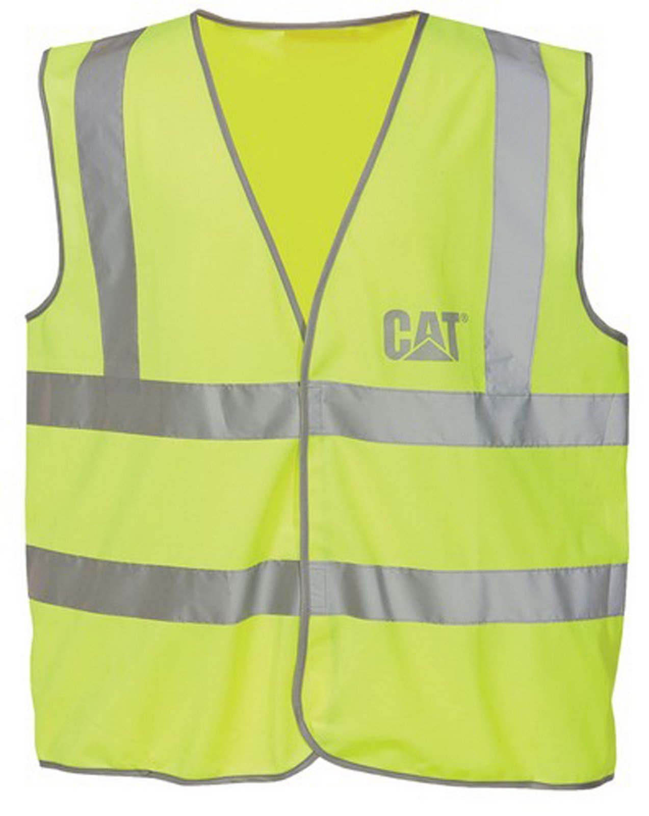 Caterpillar Unisex Printed Hi-Vis Top Green 20766 - Hi-Vis Yellow Lge