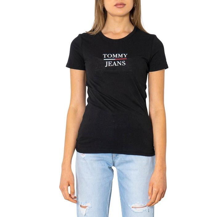 Tommy Hilfiger Jeans Women's T-Shirt Black 298823 - black XXS