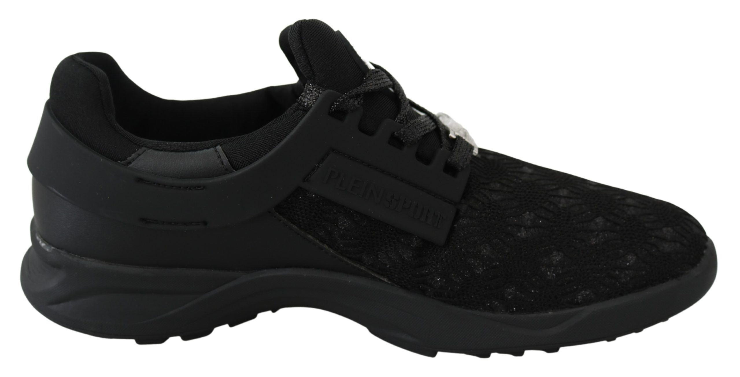 Black Polyester Runner Beth Sneakers Shoes - EU38/US8