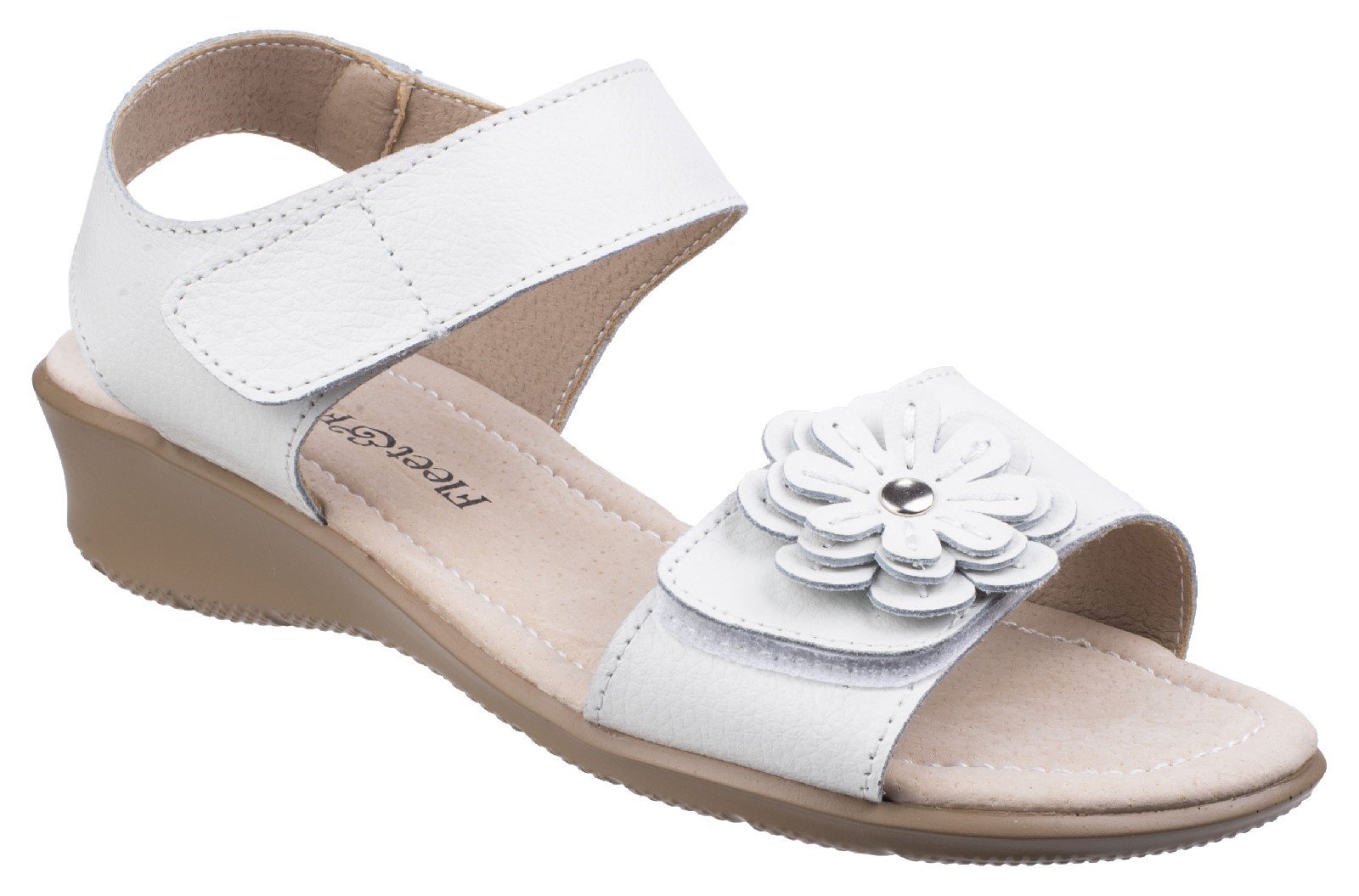 Fleet & Foster Women's Sapphire Touch Sandal Various Colours 26299 - White 3