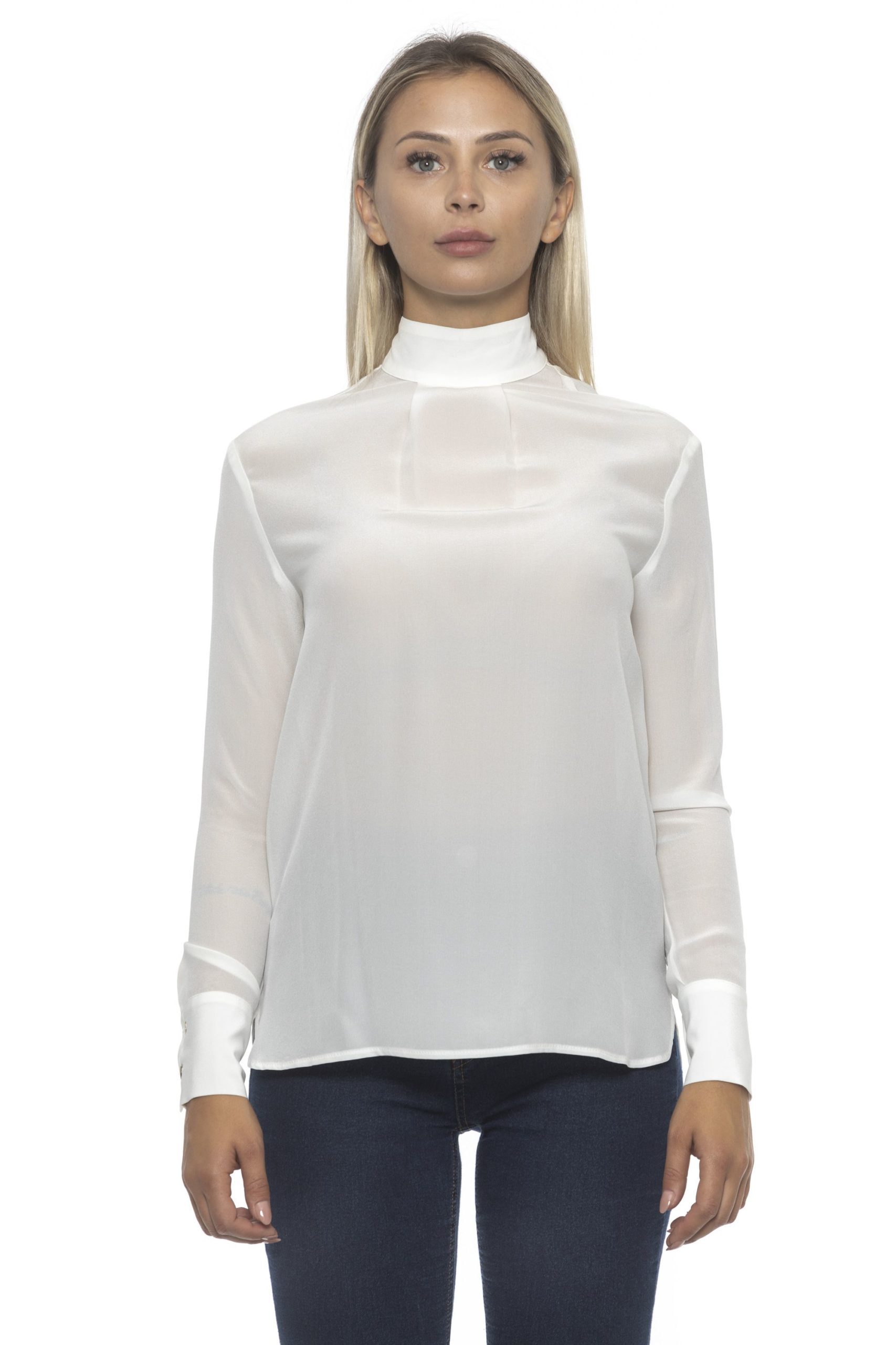 Alpha Studio Women's Latte Sweater White AL1192212 - IT46 | L