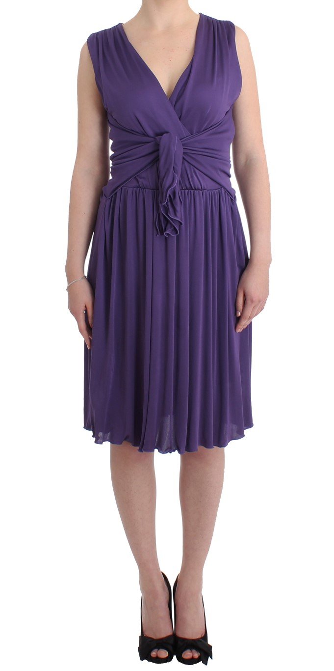John Galliano Women's Sheath Dress Purple SIG11569 - IT42|M