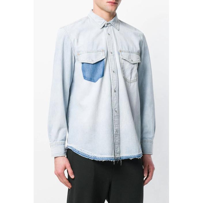Diesel Men's Shirt Blue 287522 - blue S