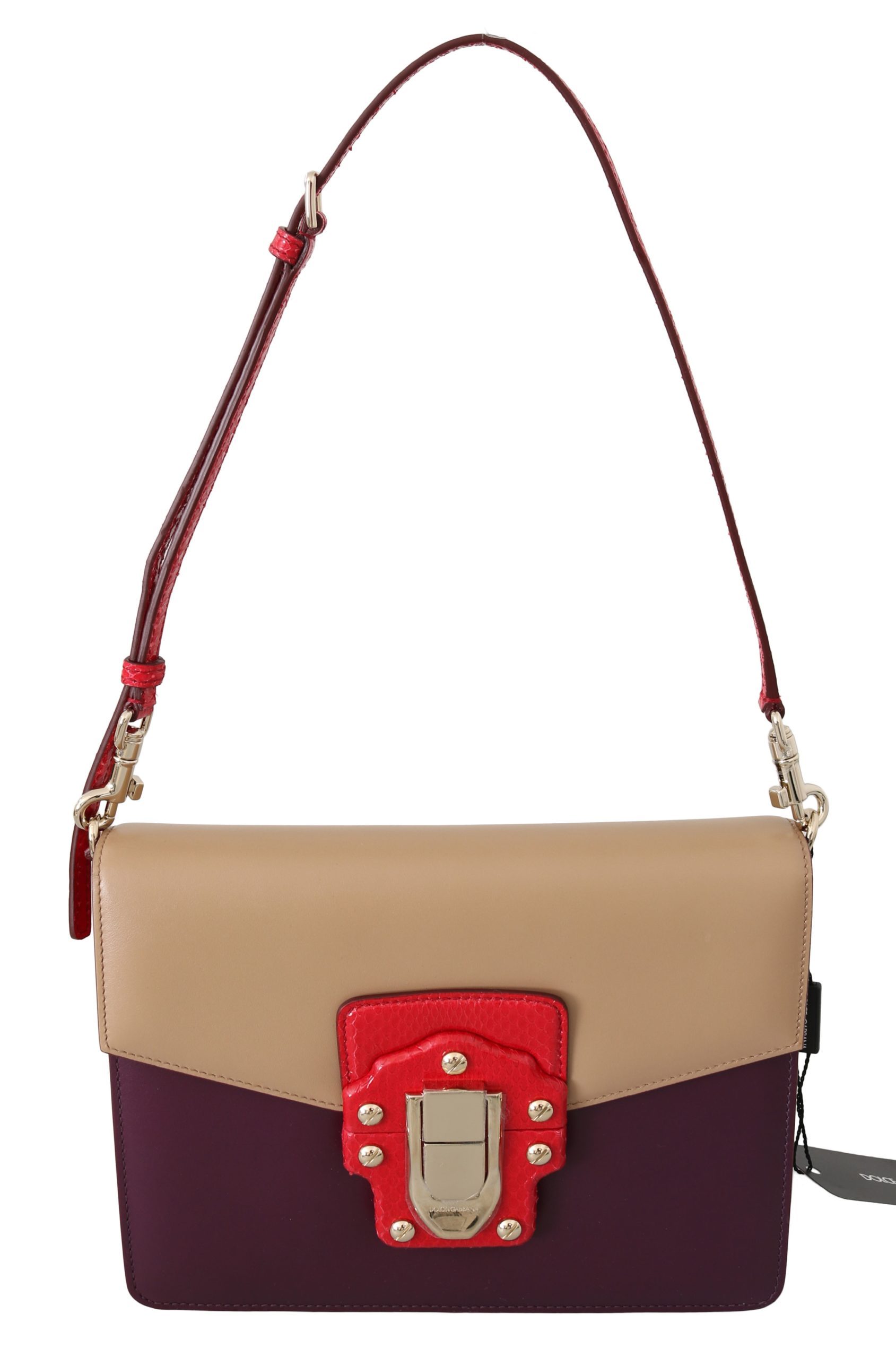 Dolce & Gabbana Women's Leather Shoulder Bag Purple VAS8681