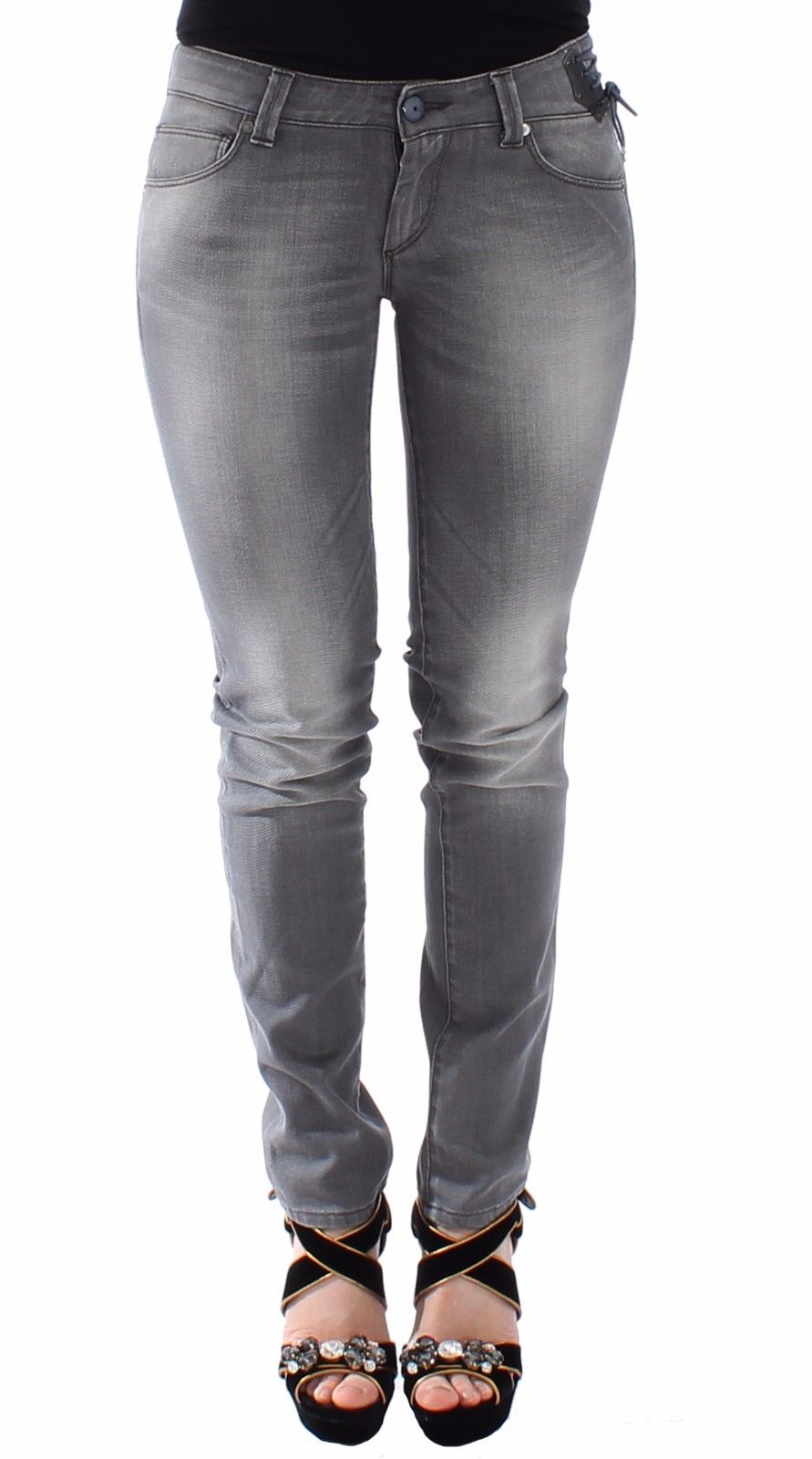 Ermanno Scervino Women's Slim Jeans Grey SIG12683 - IT40