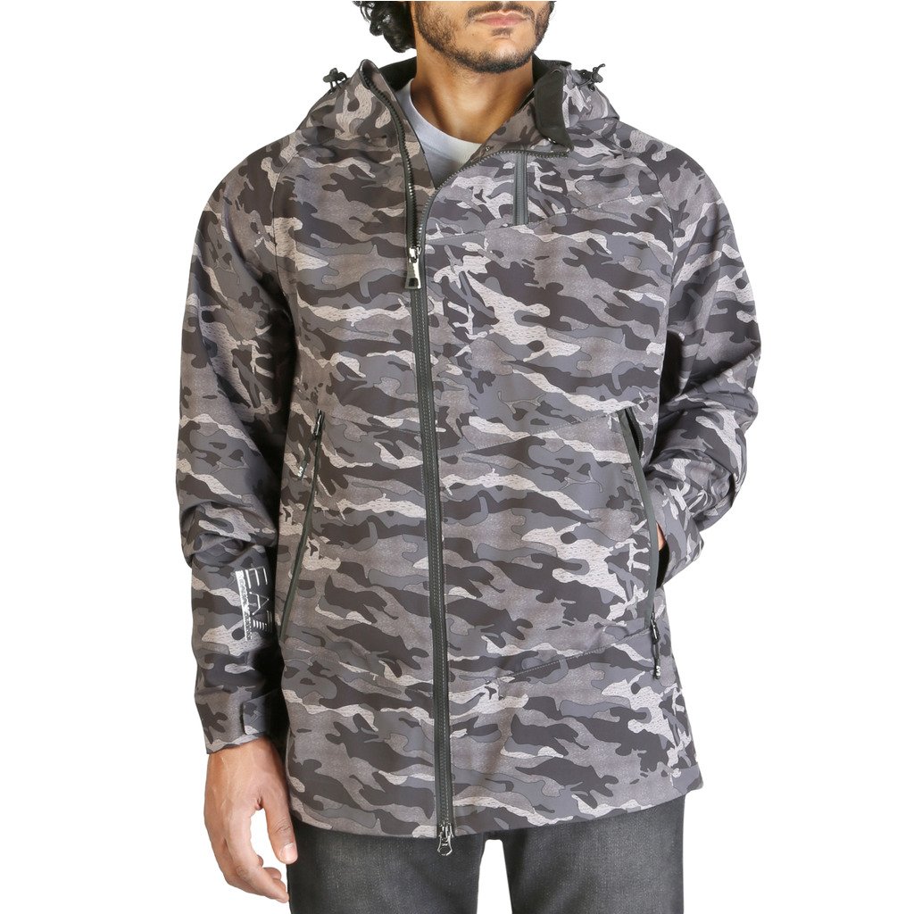 EA7 Men's Jacket Grey 6ZPG01_PNL6Z - grey M