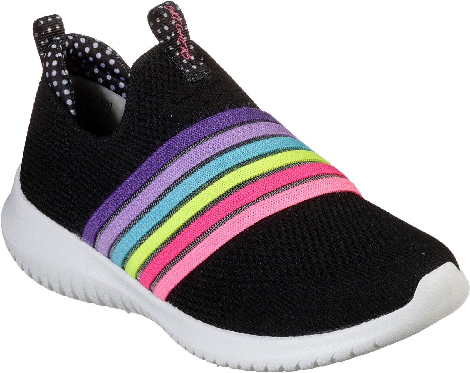 Skechers Kid's Ultra Flex Brightful Day Sports Trainer Various Colours 32091 - Black/Multi 10.5